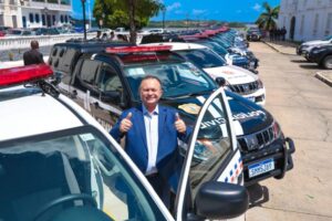 Brandão entrega 42 novas viaturas e anuncia convocação de mais 360 policiais militares aprovados em concurso público
