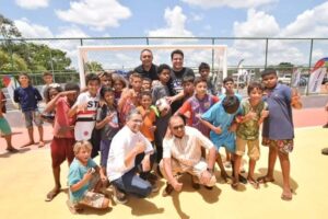 Felipe Camarão entrega equipamentos esportivos e inaugura quadras em Governador Nunes Freire