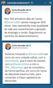 Brandão confirma “unidade sólida” com Famem, Assembleia e Câmara de São Luís