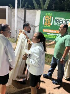 Deputado Estadual Vinícius louro participa do encerramento do festejo de nossa senhora do perpétuo Socorro na cidade de Lima Campos.