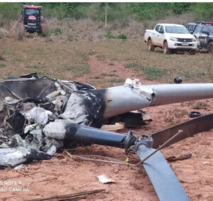 Helicóptero cai e mata piloto no interior do Maranhão