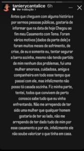 IMAGEM DO DIA: chega ao fim terceiro casamento de Cleomar Tema