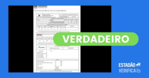 É verídica nota fiscal com impostos de R$ 31,45 sobre produto de R$ 3,15