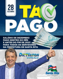 Hilton Gonçalo paga salário dos servidores de forma antecipada