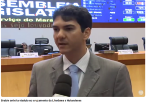 Em 2014, Braide defendeu viaduto no cruzamento Holandeses/Litorânea