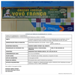 Vovó França já recebeu quase R$ 1,8 milhão da gestão Braide entre 2023 e 2024