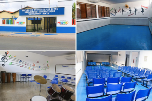 Sinfra revitaliza espaços da escola de alunos superdotados