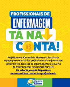 Julinho sai na frente e paga piso salarial da enfermagem de Ribamar