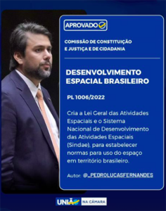 Avança PL sobre Lei Geral das Atividades Espaciais