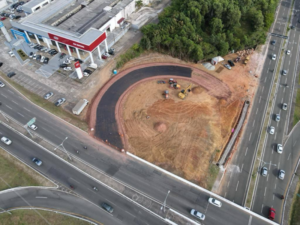 Avança obra da nova alça do elevado da Via Expressa, no Jaracaty