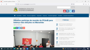Othelino utiliza site da Alema para propaganda partidária