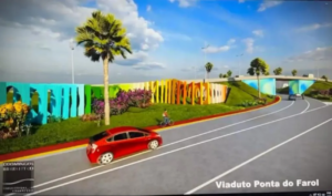 Viaduto da Litorânea terá paisagismo
