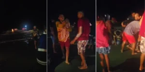Canoa naufraga e nove colombianos são resgatados pelos Bombeiros em Tutoia; um homem continua desaparecido