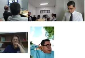 Juiz preside audiência “de boas”, ao ar livre e em cadeira de macarrão…