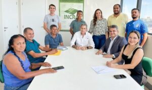 Deputado Júnior França e prefeita França do Macaquinho se reúnem com superintendente do Incra