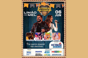 Limão com Mel se apresenta no Arraial do vereador Octavio Soeiro