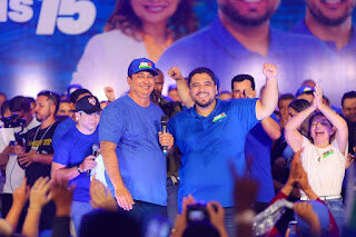 Marcus Brandão prestigia convenção que confirmou candidatura de Vinícius Vale a prefeito de Barreirinhas