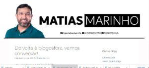 Matias Marinho volta ao jornalismo com novo blog…