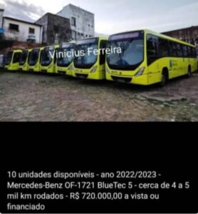 Empresa tenta inserir ônibus sem ar-condicionado, é flagrada pela SMTT e põe veículos à venda