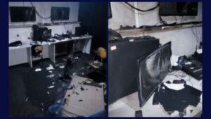 TV é invadida e incendiada no Maranhão. Veja o vídeo