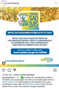 Prefeitura apaga postagem e retira edital sobre chamamento público da Feirinha São Luís