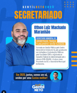Como prometido, Gentil Neto anuncia primeiro secretário de sua gestão em Caxias…