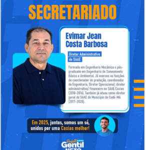 Mais um técnico para compor a futura equipe de governo de Gentil Neto em Caxias…