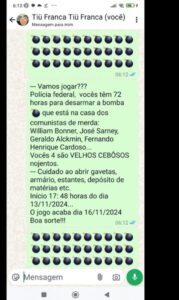 Homem que se explodiu no DF postou mensagem de ódio até contra Sarney