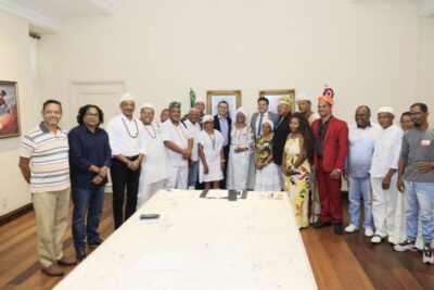 Carlos Lula participa de reunião com lideranças de grupos de Matriz Africana no Palácio dos Leões