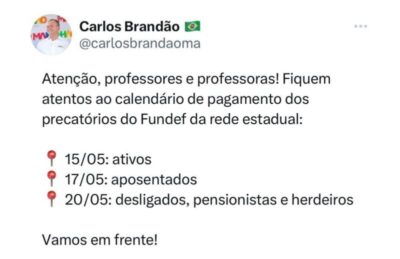 Governo anuncia novo calendário para pagamento de precatórios do Fundef