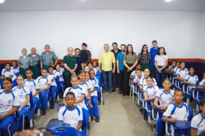 Governo inaugura nova unidade do Colégio Militar em Pinheiro e anuncia 10 km de pavimentação