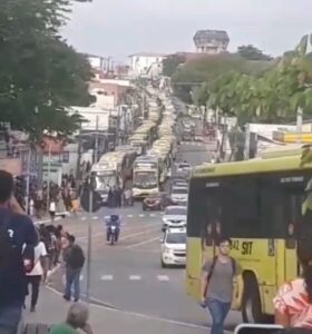 Rodoviários prometem ficar parados enquanto criminosos não forem presos