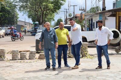 Godofredo Viana: Pavimentação em bloquete na Rua Estevão dos Santos entra em fase de conclusão