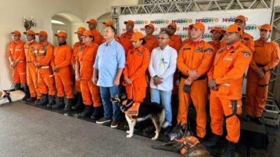 Brandão recepciona bombeiros que participaram da missão no Rio Grande do Sul