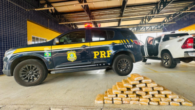PRF apreende 41 kg de skunk em caminhonete na BR-226; casal é detido