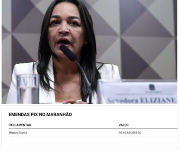 Senadora Eliziane Gama é recordista no recebimento de “emendas Pix” no Maranhão