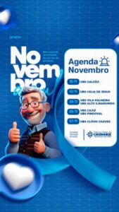 CANTANHEDE: JUNTOS NO COMBATE AO CÂNCER DE PRÓSTATA  NOVEMBRO AZUL