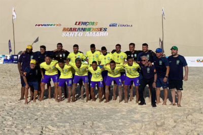 Sucesso no desafio internacional de beach soccer em Santo Amaro