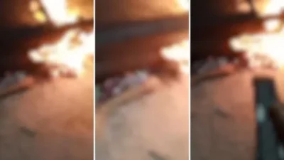 Jovem é morto a tiros e tem corpo queimado em via pública