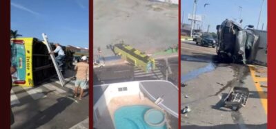 ASSISTA! Acidente envolvendo ônibus e caminhão deixa vários feridos em São Luís