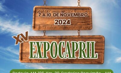 XV Expocapril será realizada de 07 a 10 de novembro em Bequimão-MA