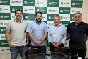 Prefeito Eleito de Cajapió, Dr. Rômulo, Busca Apoio para Agricultura em Encontro com Presidente do Fiema/Senar