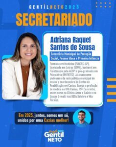 Mais técnica competente é anunciada para a equipe de governo de Gentil Neto em Caxias…