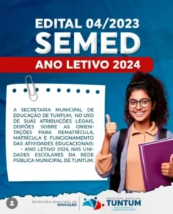 Prefeitura de Tuntum iniciará na segunda renovação de matrículas