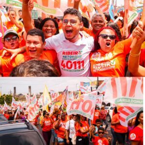 Ribeiro Neto mostra força em grande caminhada na Vila Palmeira