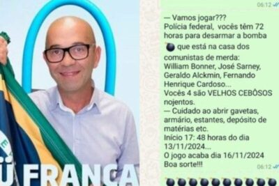 Terrorista chamou Sarney de “comunista” e sugeriu bombas contra ex-presidente