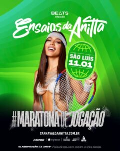 São Luís entra na rota dos “Ensaios da Anitta” com o tema “Maratona de Jogação”