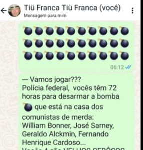 Autor de explosões em Brasília tinha histórico de ameaças a políticos, incluindo Sarney