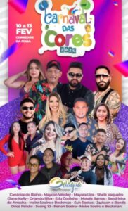 Carnaval das Cores no município de Belágua começa dia 10