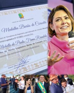 Michelle Bolsonaro receberá Medalha em Imperatriz